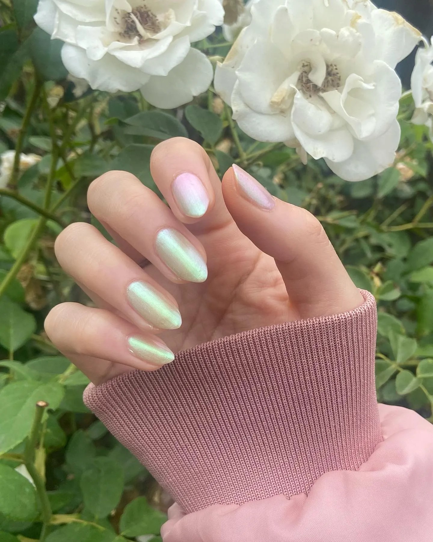 Holographic Opal Nails