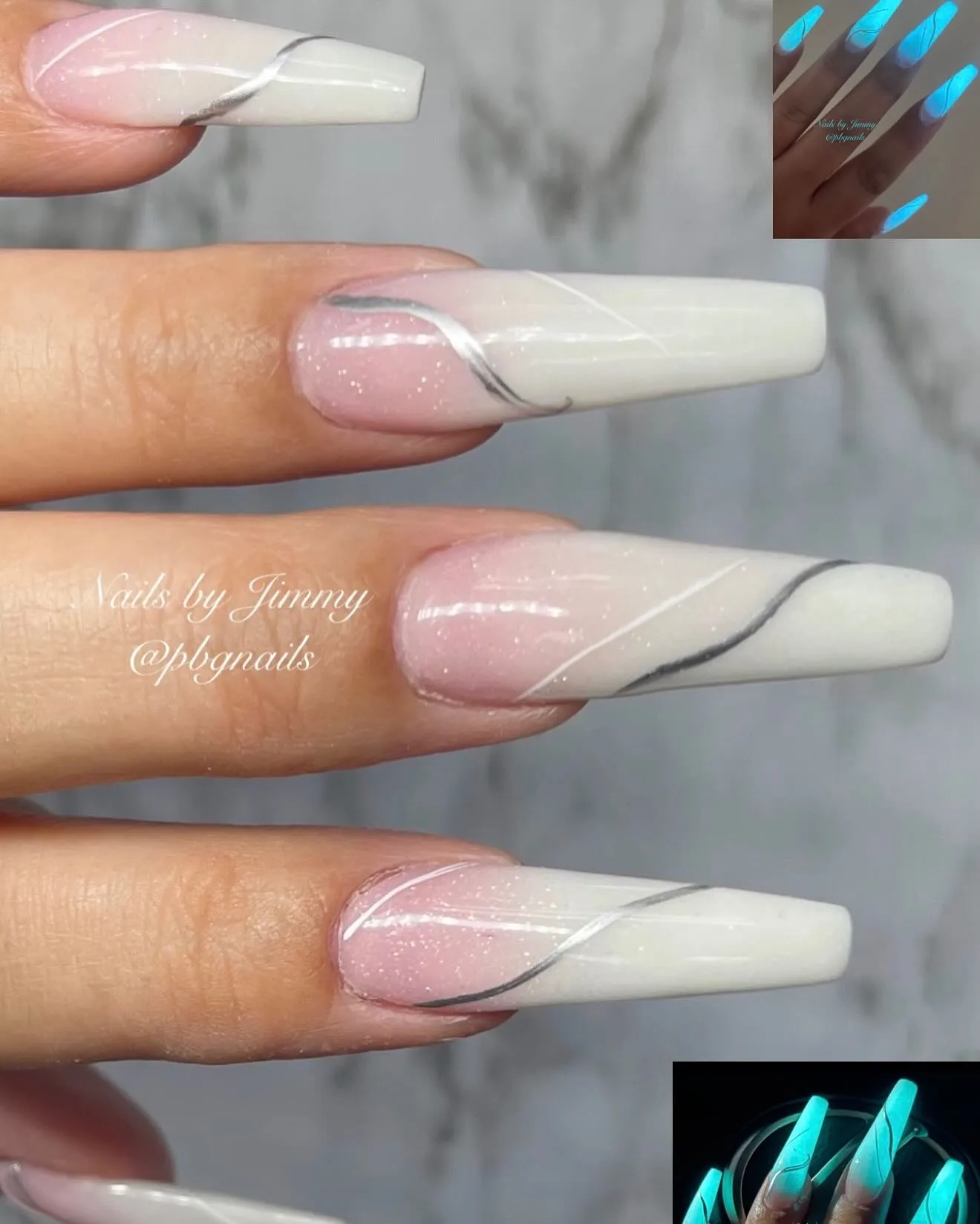 Swirl Opal Nails