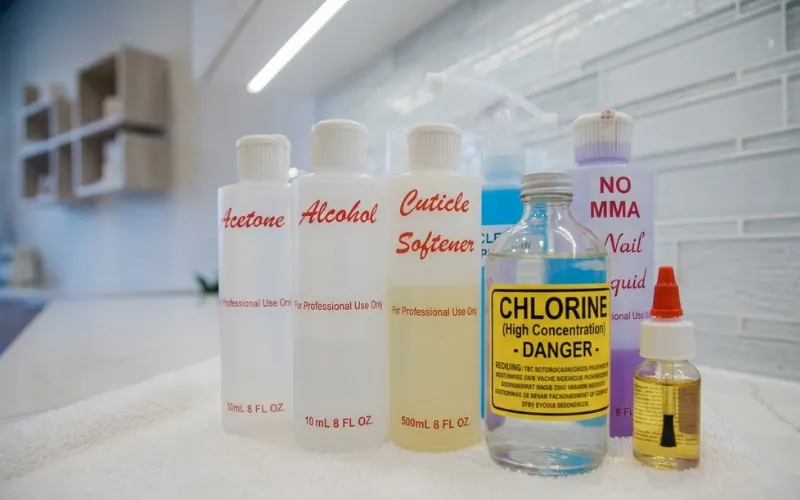 Nails Harsh Chemicals (Acetone, Cleaning Products, Chlorine)