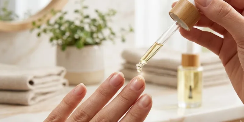 Rehydrate the nail plate with oil, not lotion