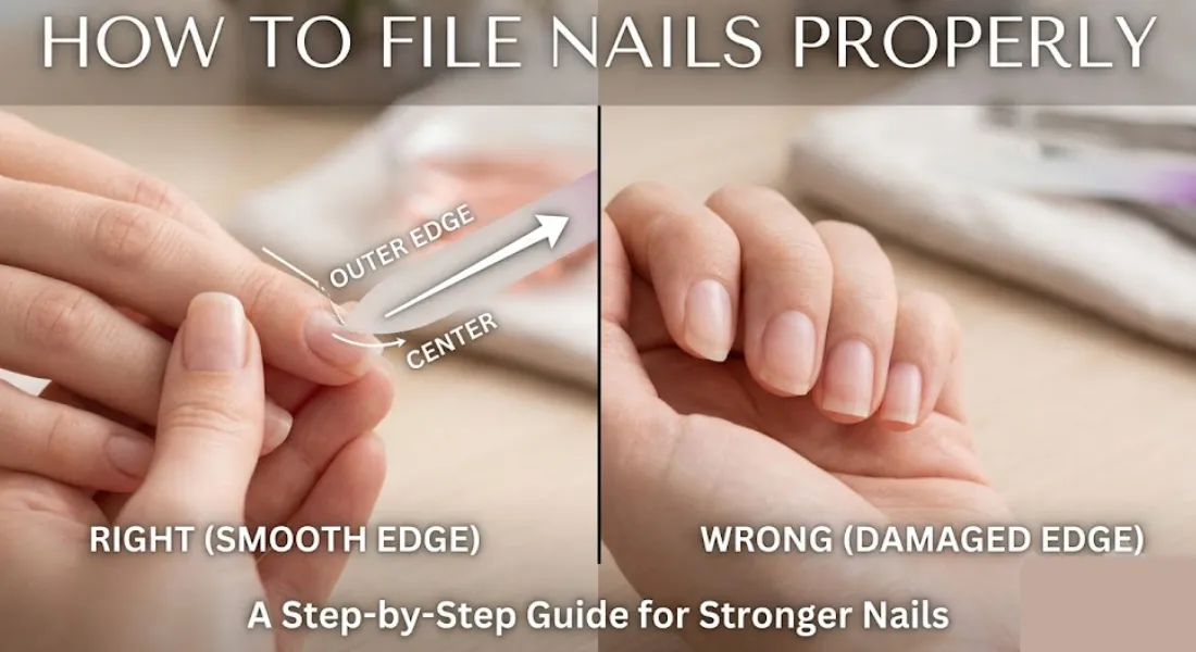 How to File Nails Properly (Without Weakening Them)