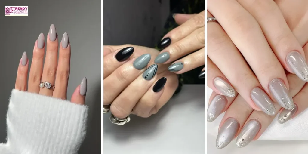 23 Gray Almond Nail Designs for a Chic & Modern Manicure