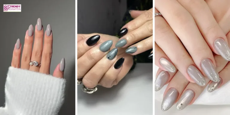 23 Gray Almond Nail Designs for a Chic & Modern Manicure