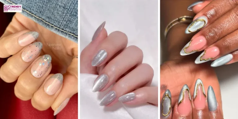 25 Best Silver Almond Nail Designs for a Sleek, Metallic Manicure