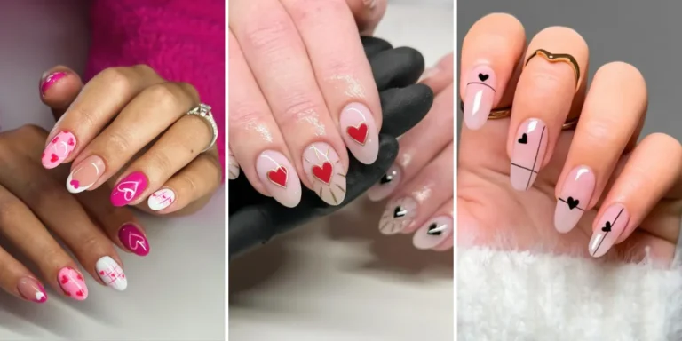 36 Almond Heart Nails Ideas for a Sweet, Romantic Manicure