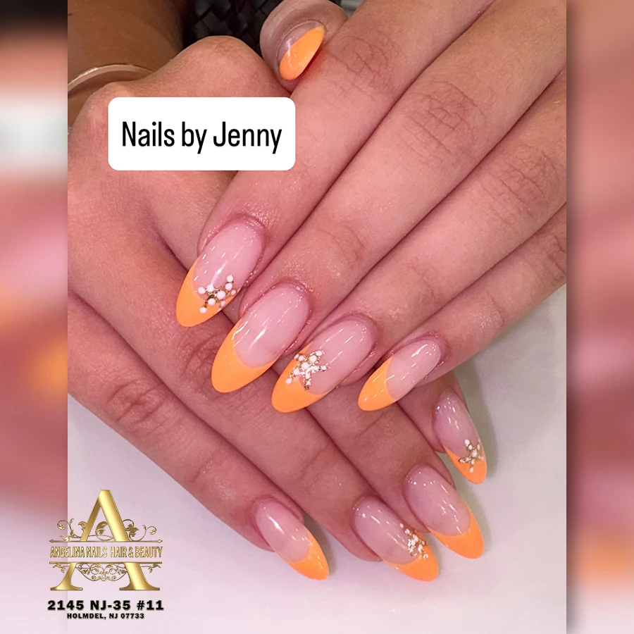Side French Halloween Nails