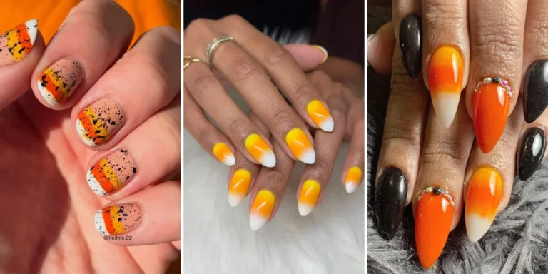 22 Candy Corn Nails Ideas for a Sweet Halloween Manicure