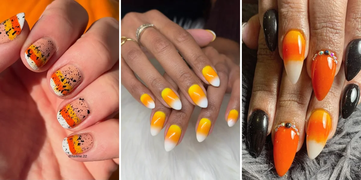 22 Candy Corn Nails Ideas for a Sweet Halloween Manicure