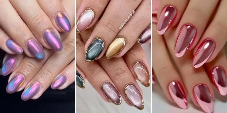 28 Glazed Donut Nails Ideas With Pearls, Almond and French Tips