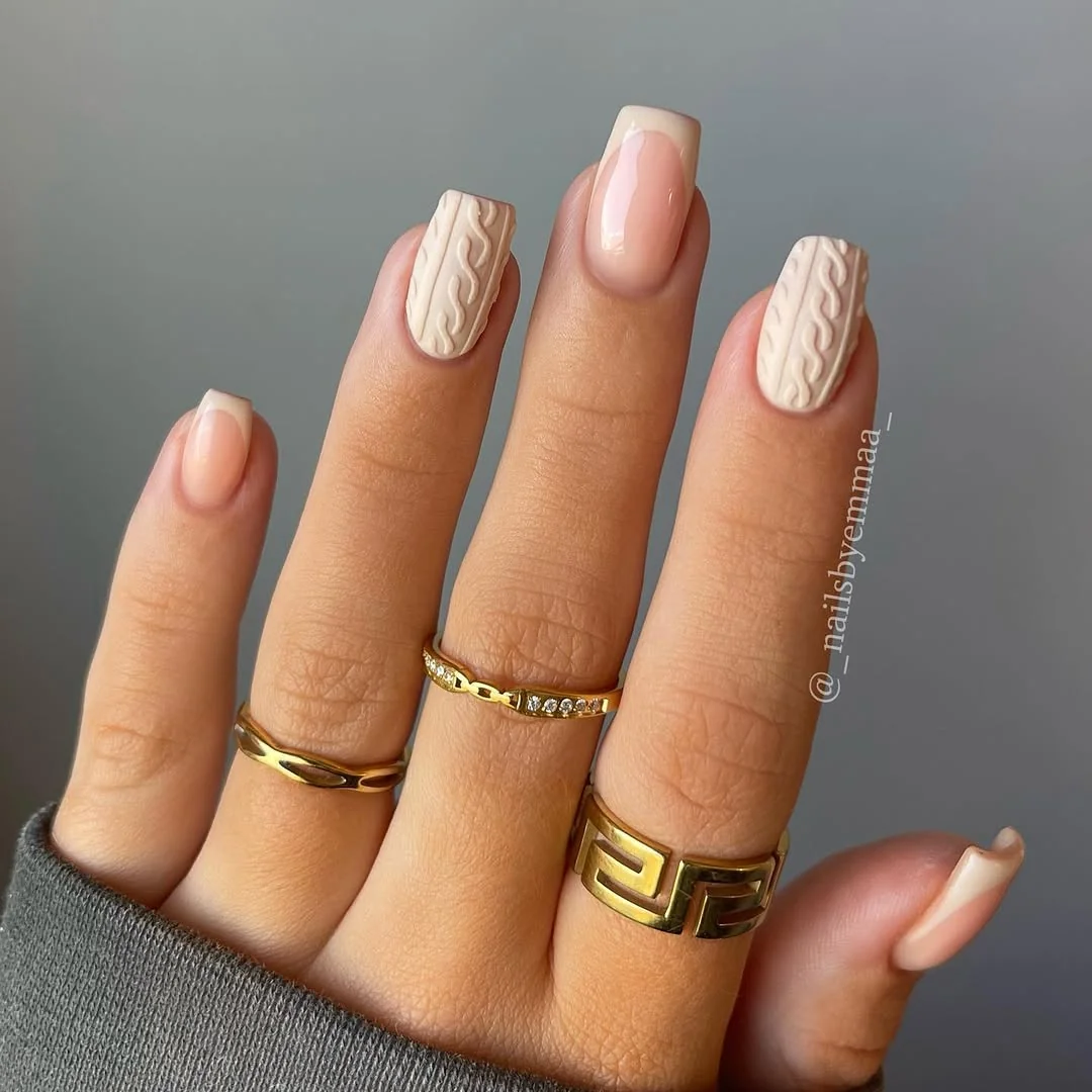 Neutral Work Nails Nail Design Neutral Work Nails nail design: nude french almond rings