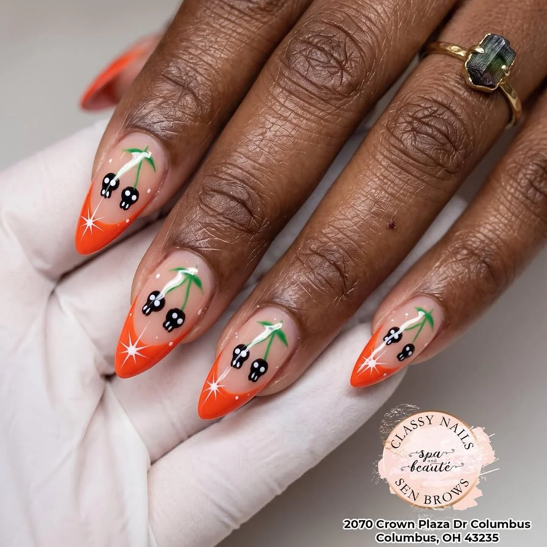 Simple Skull Nails Nail Design Simple Skull Nails nail design idea