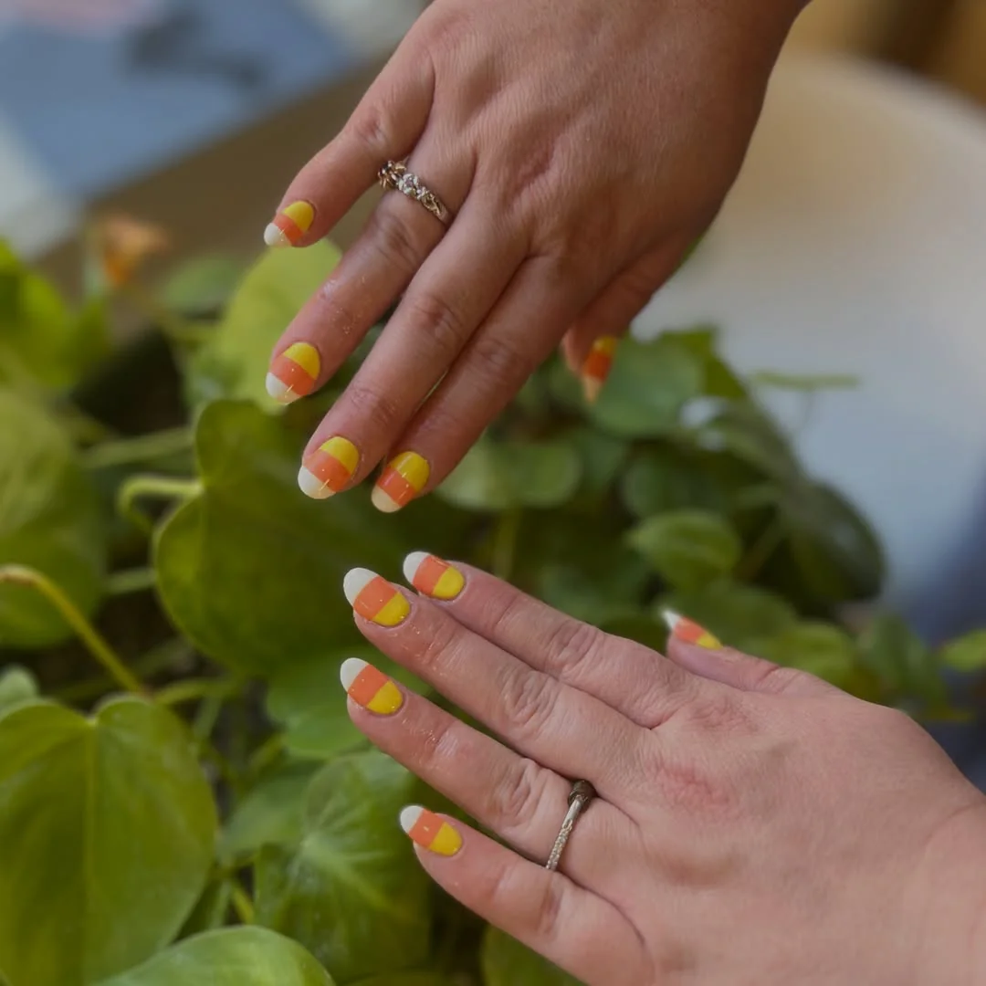 Gradient Candy Corn Nail Design Gradient Candy Corn nail design idea