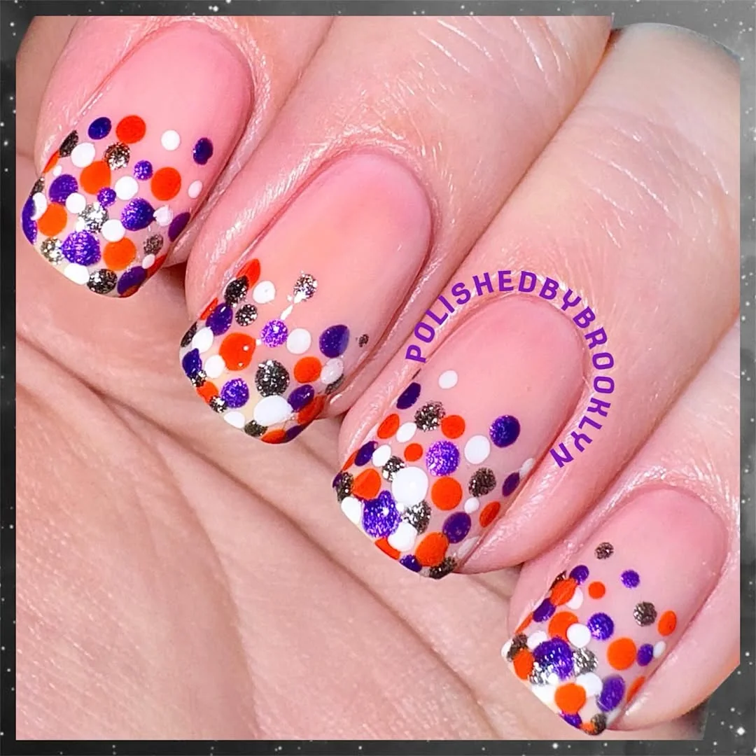 Confetti Glitter nail design idea