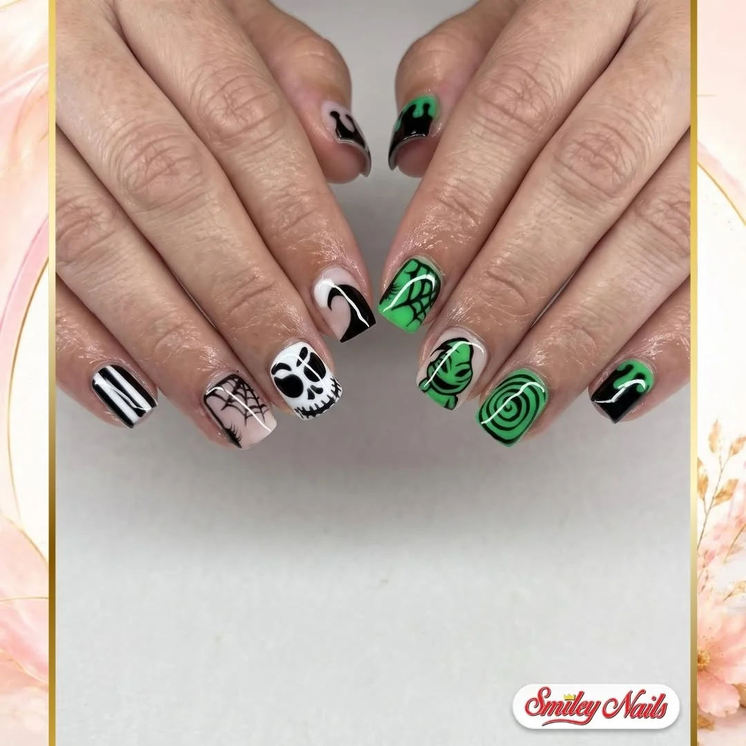 Cool Skull Nail Design Cool Skull nail design idea