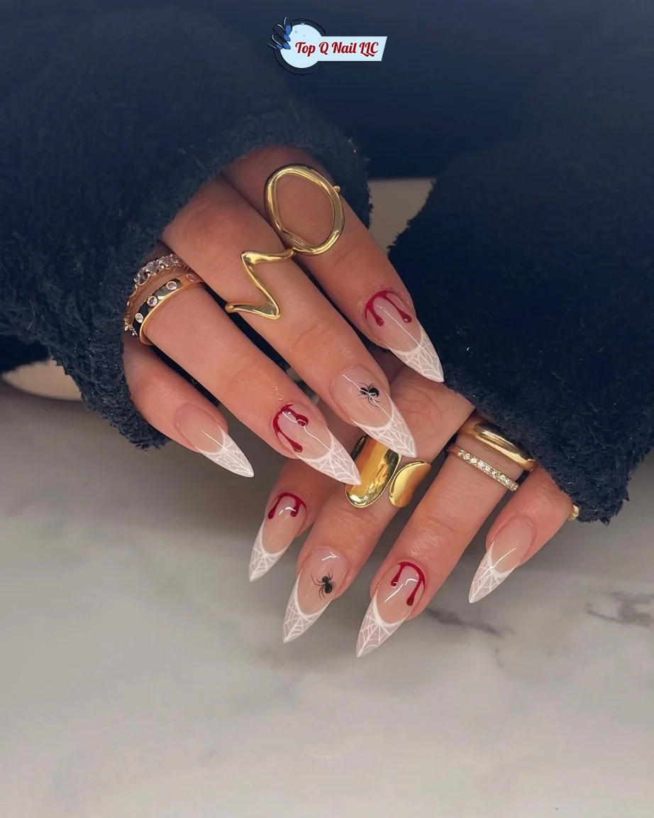 Pearl Candy Corn Nail Design Pearl Candy Corn nail design idea
