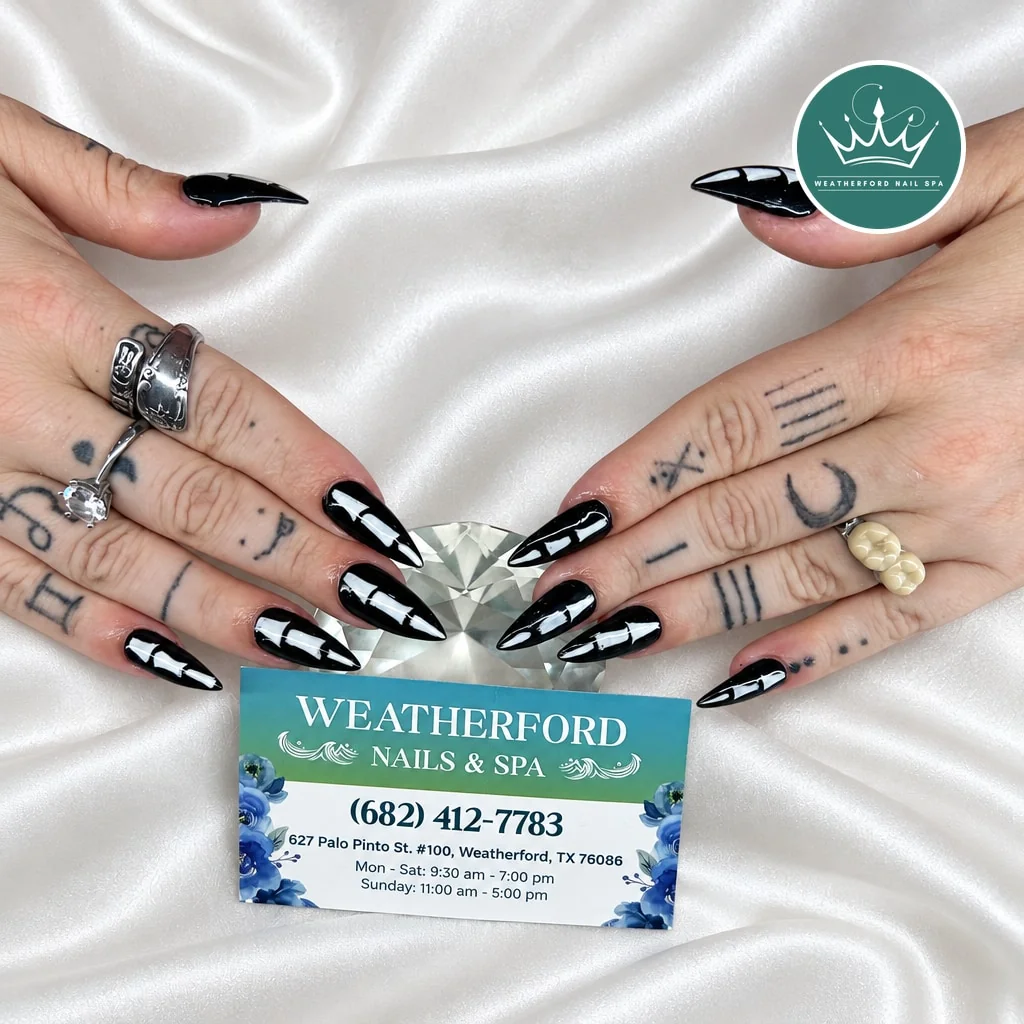 Silver Black Checker Nail Design Silver Black Checker nail design idea