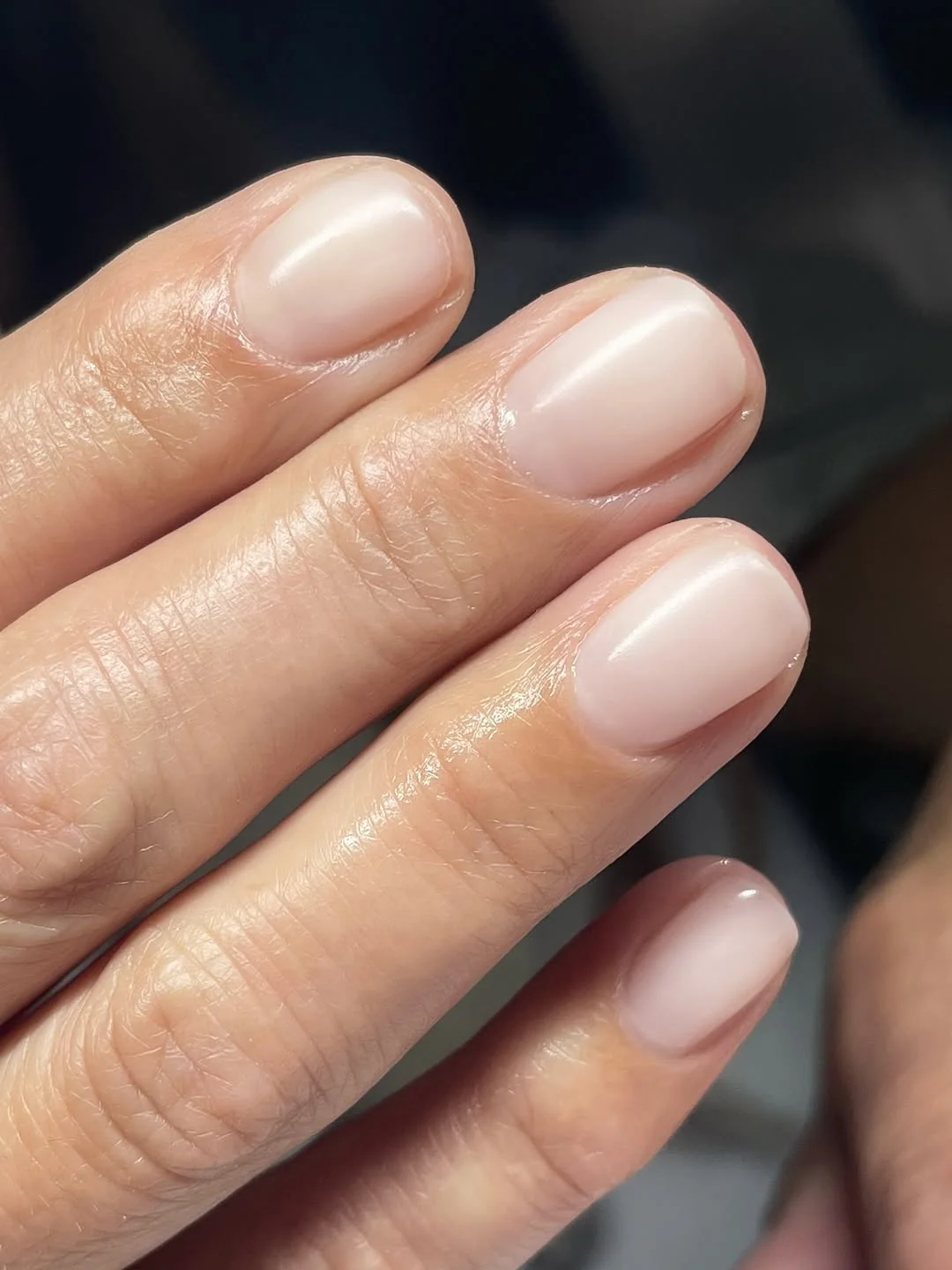 Sheer Nude Nail Design Sheer Nude nail design: nude sheer short