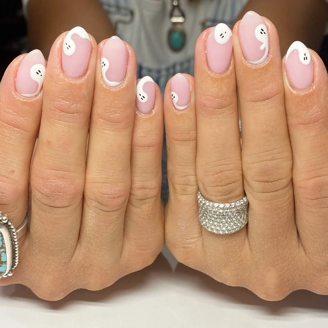 Pastel Ghost Nails