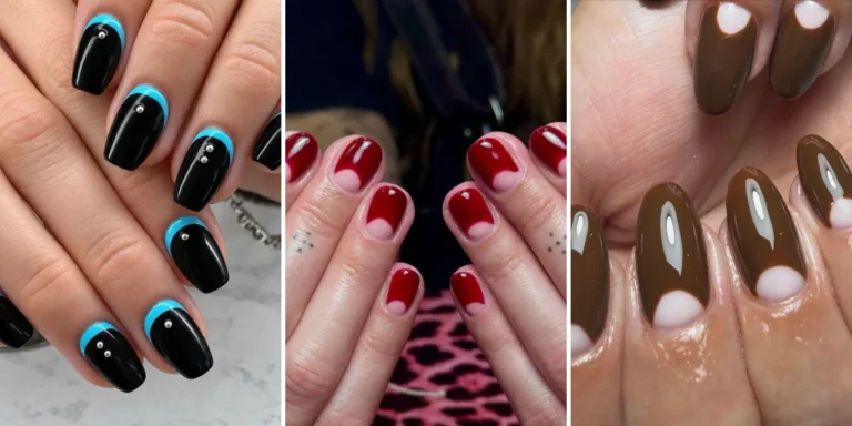 20 Reverse French Nails Ideas Also Called Double French