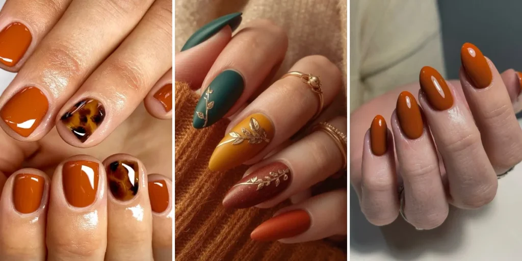 27 Rust Nails Ideas in Warm Terracotta and Burnt Orange