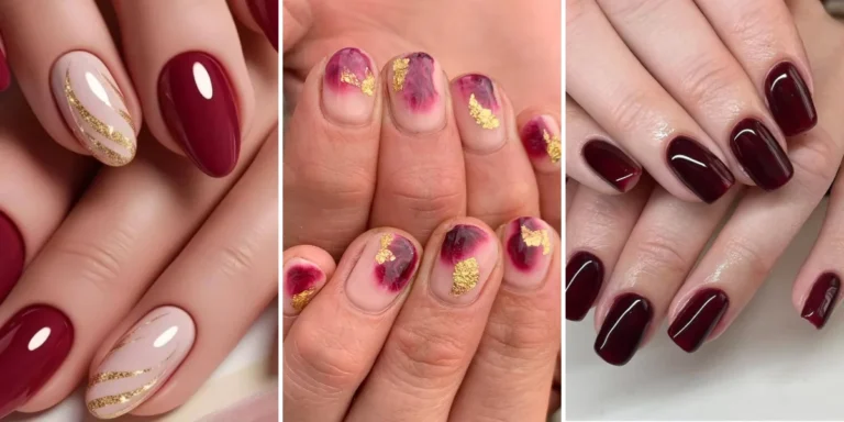 35 Short Burgundy Nails Ideas for a Deep, Elegant Manicure