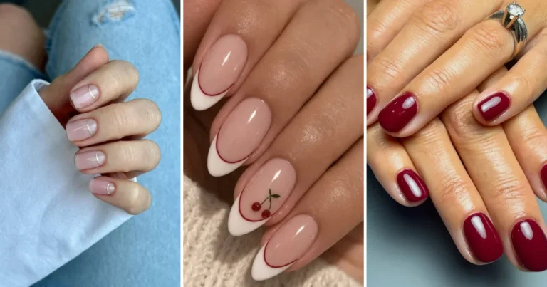 46 Short Nail Designs: Simple, Cute Ideas for Every Season collage