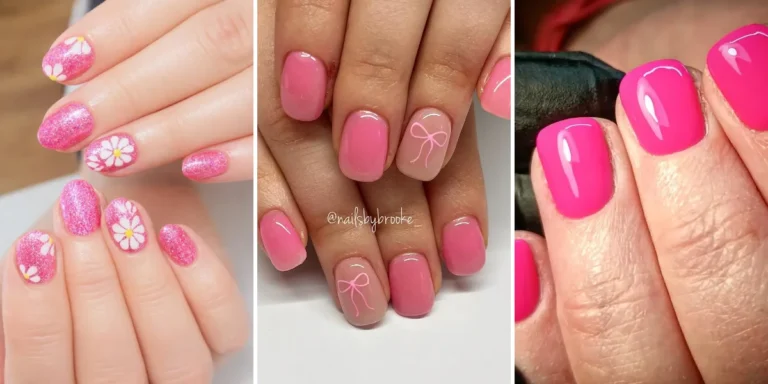 23 Short Pink Nails Ideas From Soft Blush to Hot Pink