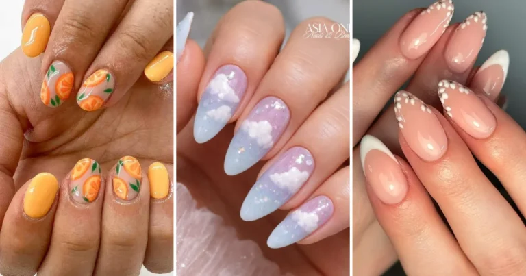 35 Spring Nail Designs: Pastel, Floral & Fresh Ideas collage