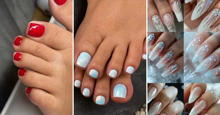 30 Toe Nail Designs: Pedicure Art for Every Season collage