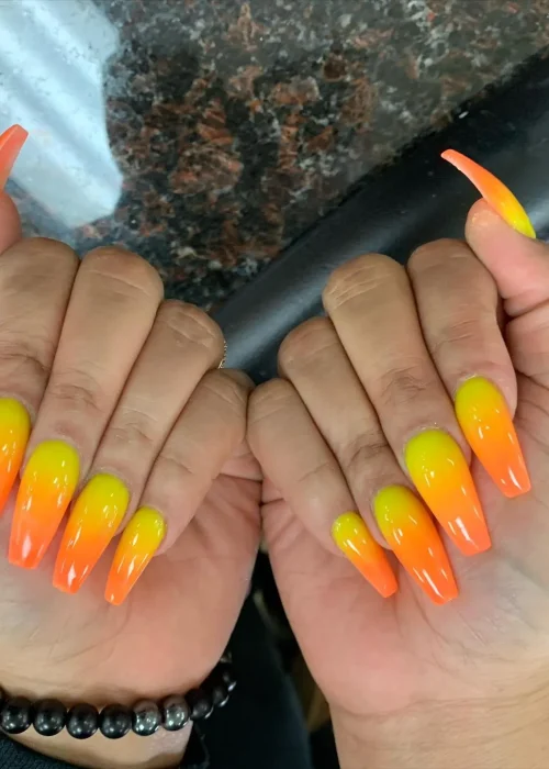 Yellow And Brown Nail Polish